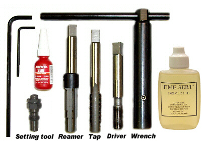 TIME SERT 5141E M14x1.25 Extended Reach BIG-SERT Spark Plug Thread Kit -  Wise Auto Tools LLC